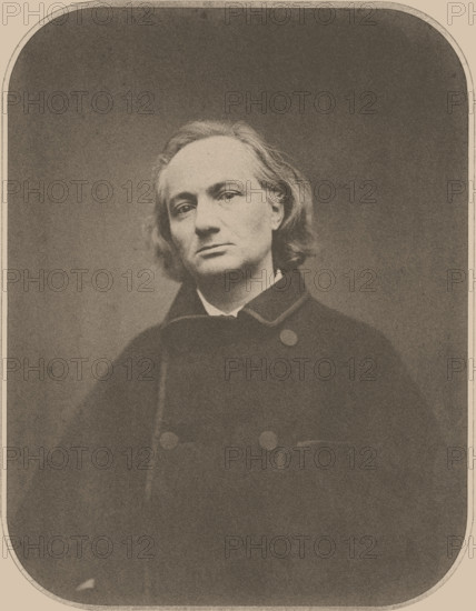Portrait of Charles Baudelaire, 1865. Creator: Carjat, Étienne (1828-1906).
