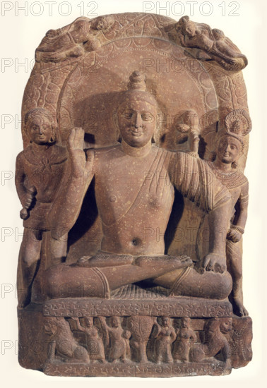 Seated Buddha, 2nd cen. AD. Creator: Central Asian Art.