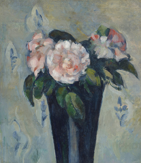 The dark blue vase, c1880. Creator: Cézanne, Paul (1839-1906).