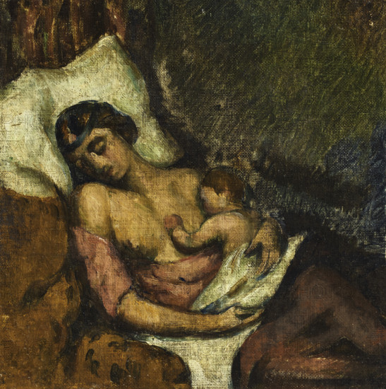 Nursing Woman, c1872. Creator: Cézanne, Paul (1839-1906).