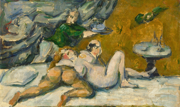 An Afternoon in Naples or Rum Punch, 1876-1877. Creator: Cézanne, Paul (1839-1906).