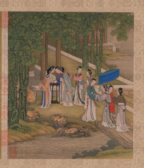 From: Album of the Amusements of the Emperor's Concubines, 1738. Creator: Chen Mei (active first half of the 18th cen.).