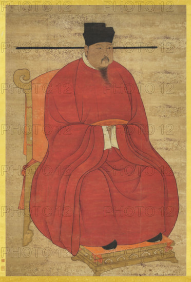 Portrait of the Emperor Zhenzong of Song (968-1022). Creator: Chinese Master.