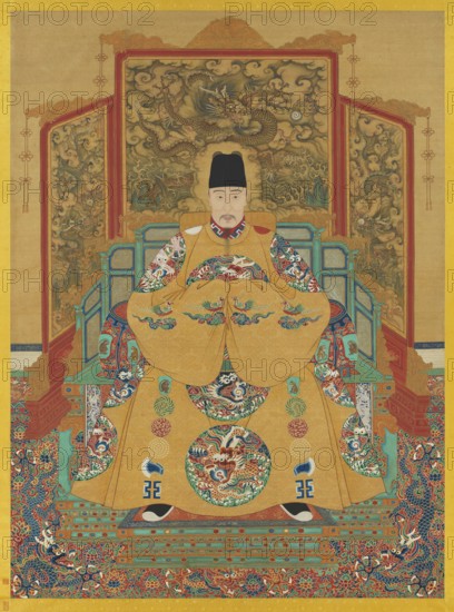 Portrait of the Jiajing Emperor (1507-1567). Creator: Chinese Master.