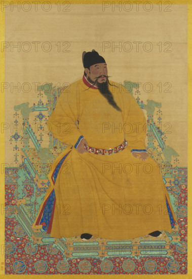 Portrait of the Yongle Emperor (1360-1424). Creator: Chinese Master.