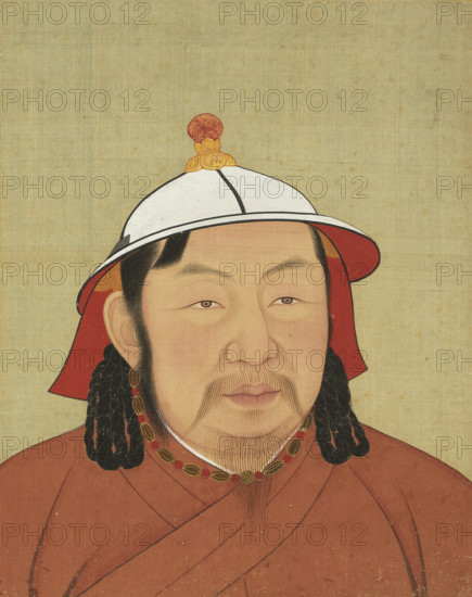 Portrait of Buyantu Khan (1285-1320), 14th century. Creator: Chinese Master.