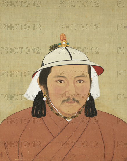 Portrait of Jayaatu Khan (1304-1332), 14th century. Creator: Chinese Master.