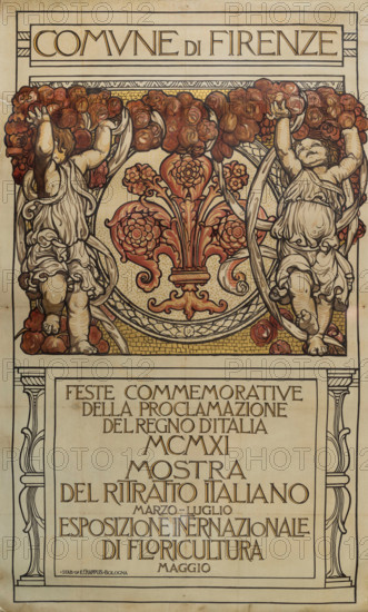 Feste Commemorative della Proclamazione del Regno d'Italia a Firenze, 1911. Creator: Chini, Galileo (1873-1956).