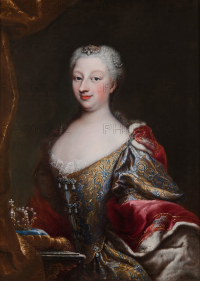 Polyxena of Hesse-Rotenburg (1706-1735), Queen of Sardinia, 1728-1730. Creator: Clementi, Maria Giovanna, (La Clementina) (1692-1761).