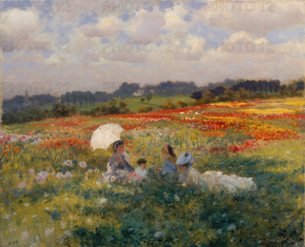 In the field near London, c1875. Creator: De Nittis, Giuseppe (1846-1884).