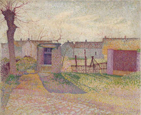 Farmyard, 1887. Creator: Delavallée, Henri (1862-1943).