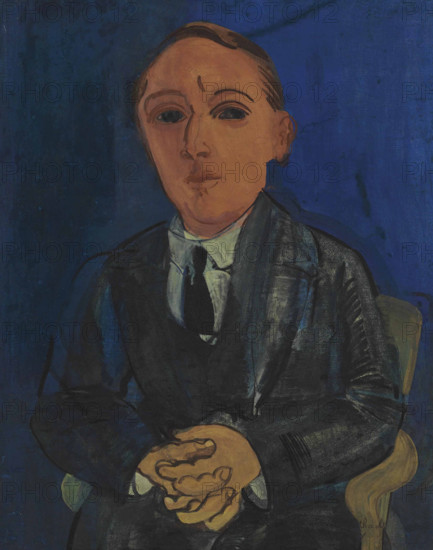 Portrait of the poet François Berthault, 1925. Creator: Dufy, Raoul (1877-1953).