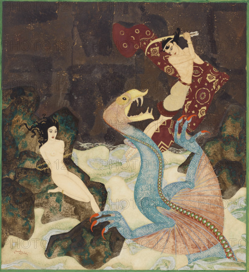 Perseus and Andromeda. Creator: Dulac, Edmund (1882-1953).