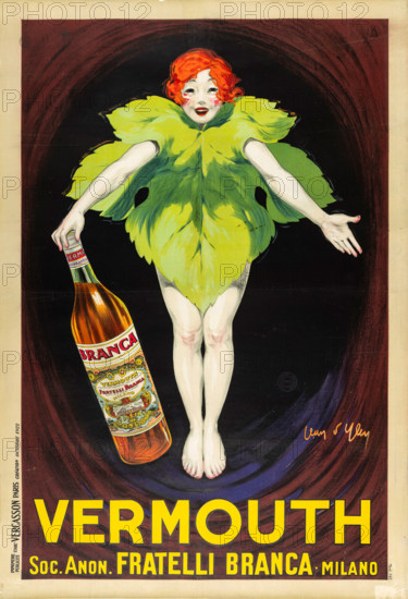 Vermouth - Fratelli Branca Milano, 1922. Creator: D'Ylen, Jean (1886-1938).