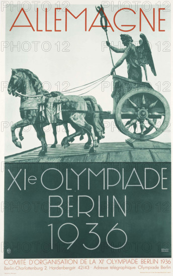 The 1936 Summer Olympics in Berlin, 1936. Creator: Dzubas, Wilhelm (Willy) (1877-1947).