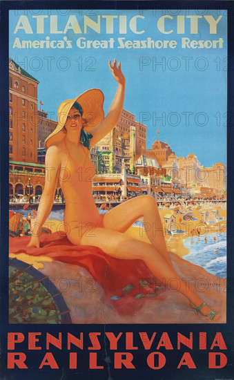 Atlantic City. Pennsylvania Railroad, c1935. Creator: Eggleston, Edward Mason (1882-1941).