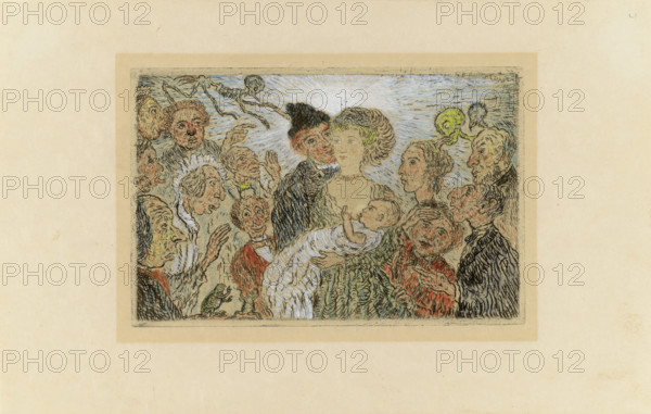 Les Péchés Capitaux (The Deadly Sins), 1888-1904. Creator: Ensor, James (1860-1949).