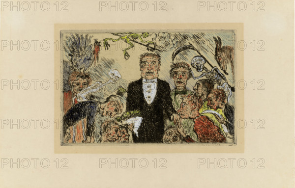 Les Péchés Capitaux (The Deadly Sins), 1888-1904. Creator: Ensor, James (1860-1949).