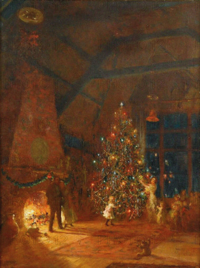 Christmas Eve in the Studio, 1911. Creator: Fairchild, Mary Louise (1858-1946).