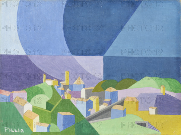 Village, 1926. Creator: Fillia, (Luigi Colombo) (1904-1936).