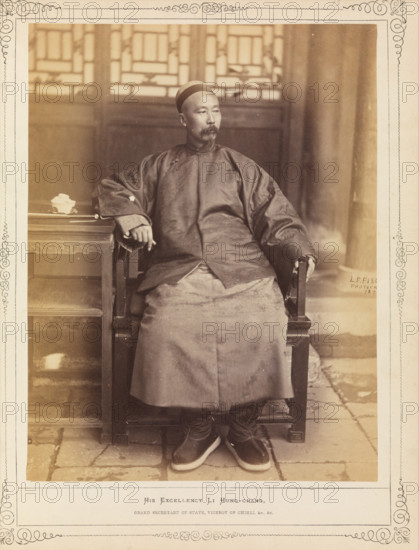 Portrait of Li Hongzhang (1823-1901), 1871. Creator: Fisler, Lorenzo F. (1841-1918).