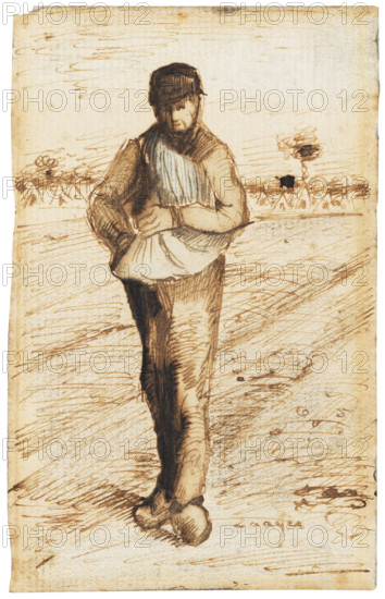 The sower, 1881. Creator: Gogh, Vincent, van (1853-1890).
