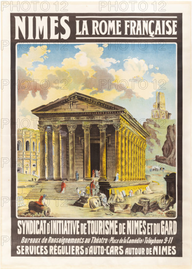 Nîmes la Rome Française. Creator: Granès, Jeanne (1870-1923).