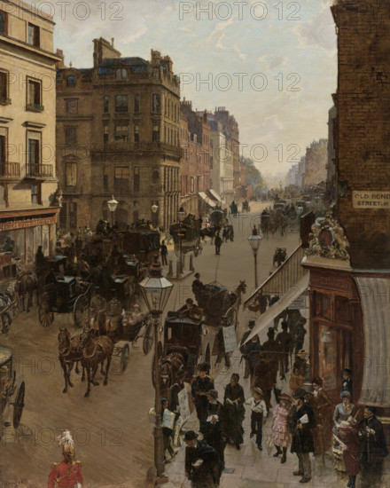 Piccadilly - Drawing Room Day, 1883. Creator: Gregory, Edward John (1850-1909).