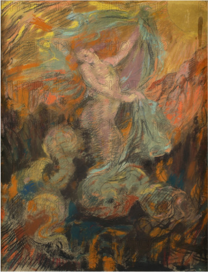 Loïe Fuller, c1892-1895. Creator: Groux, Henry de (1856-1930).