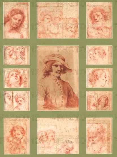 Self-portrait. Creator: Guercino (1591-1666).