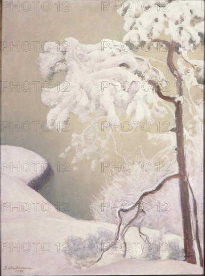 First Snows, 1931. Creator: Halonen, Pekka (1865-1933).