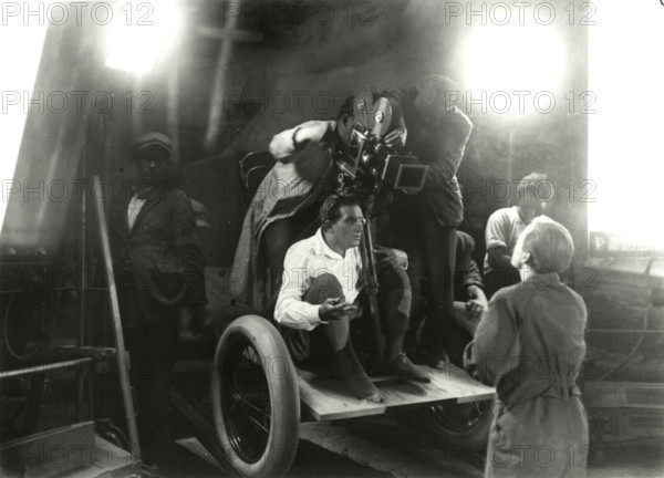 Fritz Lang on the set of his film "Metropolis", 1927. Creator: Harbou, Horst von (1879-1953).