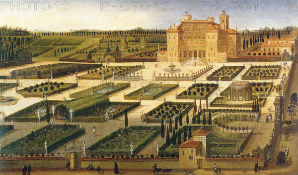View of Villa Borghese, 1625. Creator: Heintz, Joseph, the Younger (ca 1600-after 1674).