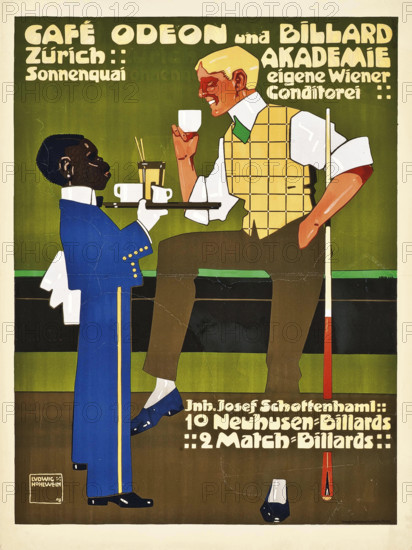 Café Odeon, 1908. Creator: Hohlwein, Ludwig (1874-1949).