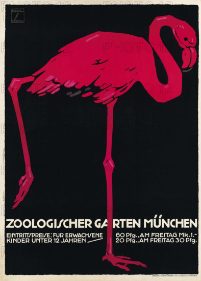 Munich Zoo, 1912. Creator: Hohlwein, Ludwig (1874-1949).