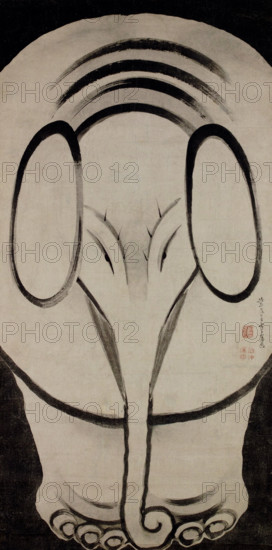 Elephant, Second Half of the 18th cen.. Creator: Jakuchu, Ito (1716-1800).