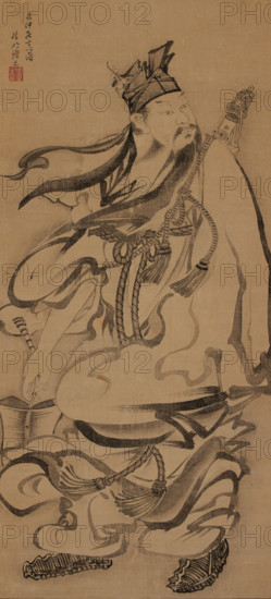 Lü Dongbin, Second Half of the 18th cen.. Creator: Jakuchu, Ito (1716-1800).