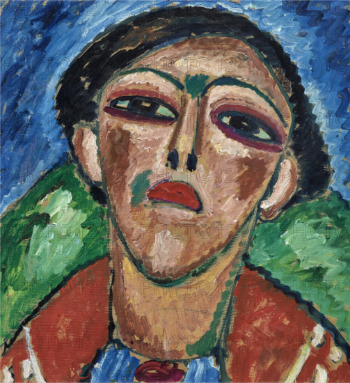 Portrait of a young man, c1912. Creator: Javlensky, Alexei, von (1864-1941).