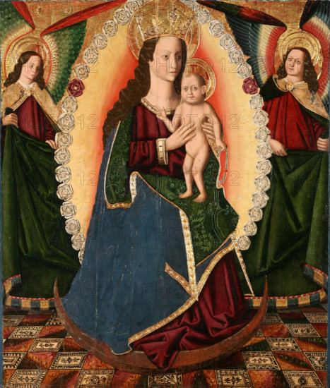 The Virgin of the Rosary, 1475-1499. Creator: Jiménez (Ximénez), Miguel (active 1462-1505).