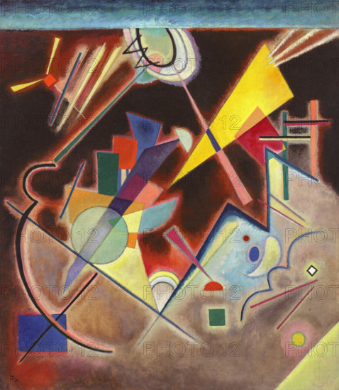 Deep brown (Tiefes Braun), 1924. Creator: Kandinsky, Wassily Vasilyevich (1866-1944).