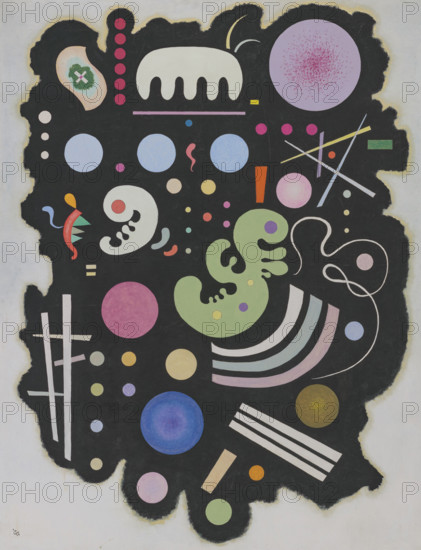 Noir bigarré, 1935. Creator: Kandinsky, Wassily Vasilyevich (1866-1944).