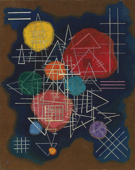 Verschleiertes Glühen (Veiled Glow), 1928. Creator: Kandinsky, Wassily Vasilyevich (1866-1944).