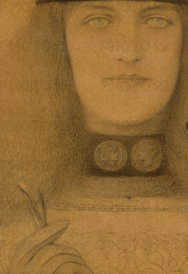 Le collier de médailles, 1899. Creator: Khnopff, Fernand (1858-1921).