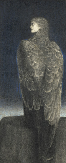 The Sleeping Medusa, c1896. Creator: Khnopff, Fernand (1858-1921).