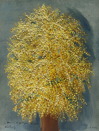 Mimosas, 1942. Creator: Kisling, Moïse (1891-1953).