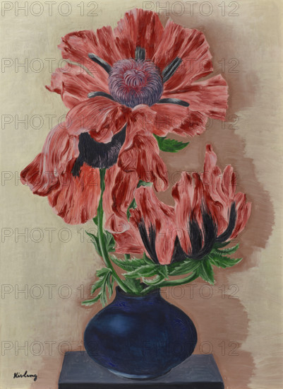 Poppies (Les pavots), 1937. Creator: Kisling, Moïse (1891-1953).