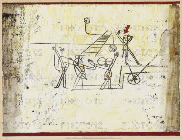 Schlussbild einer Tragikomödie (Final Scene of a Tragicomedy), 1923. Creator: Klee, Paul (1879-1940).