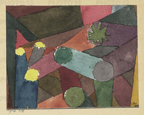 Abstract Garden Twilight, 1914. Creator: Klee, Paul (1879-1940).