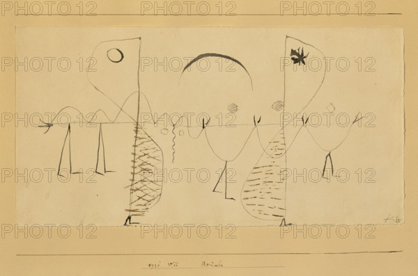 Brüder (Brothers), 1931. Creator: Klee, Paul (1879-1940).