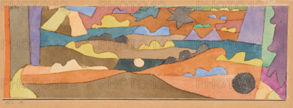 Watercolor, miniature, 1916. Creator: Klee, Paul (1879-1940).